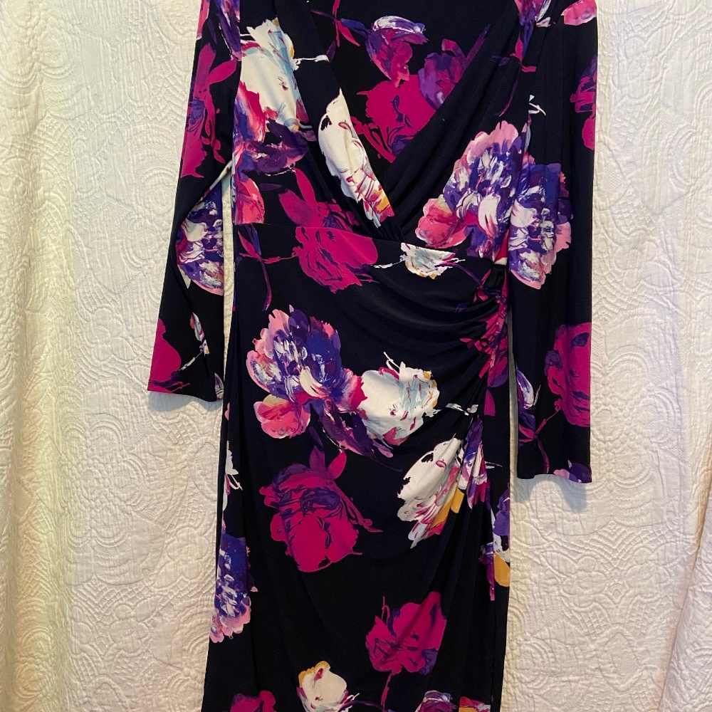 Ralph Lauren size 6 Black & Floral dress!